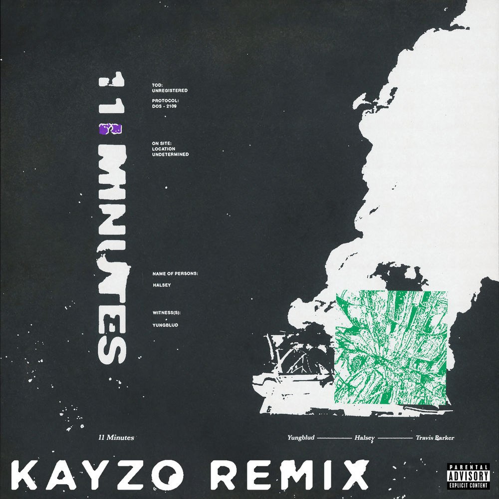 YUNGBLUD, Halsey, Travis Barker - 11 Minutes (Kayzo Remix) - EDM Boost